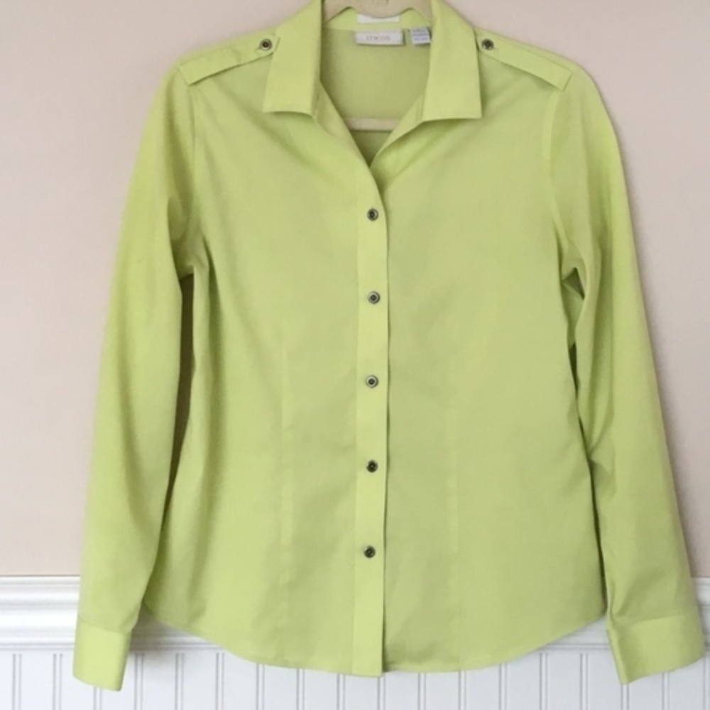 Chico's Lime Green Button Down Shirt